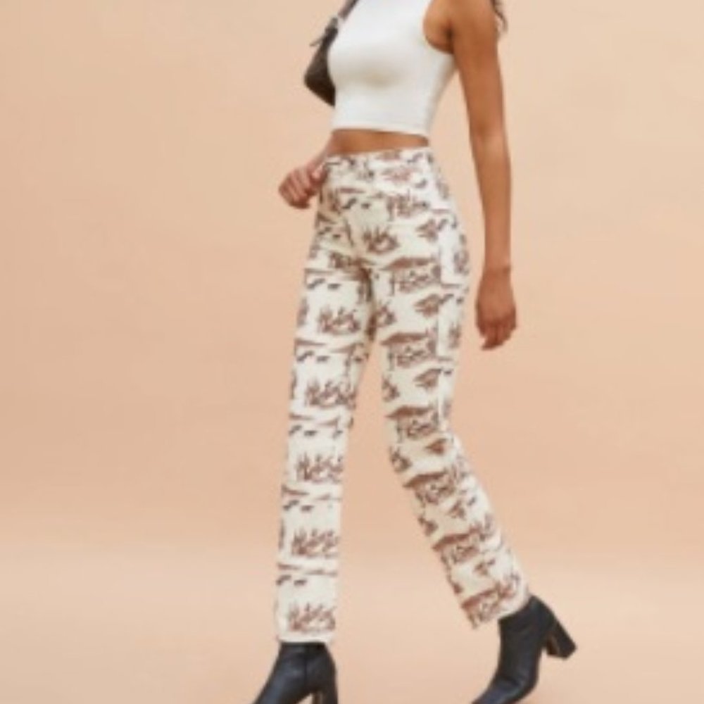 Reformation High Rise Straight Jean (28)